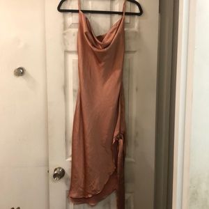 Lola May Pink MIDI Slip Dress